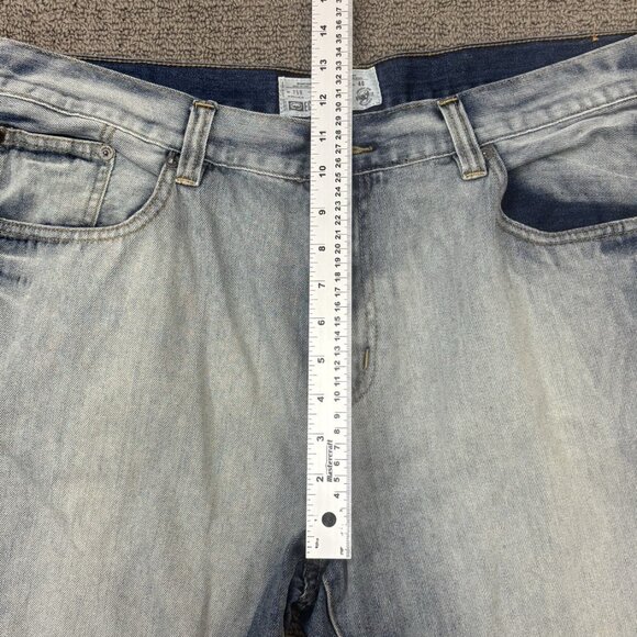 Ecko Unltd Jeans 40X31 Relaxed Fit Straight Leg Mid Rise Distressed Stone Wash - Picture 6 of 16